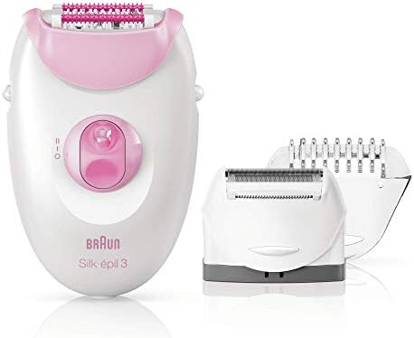 Braun Silk Epil 3 Epilator Dual Voltage 110220 Volts Legs & Body (3270) (Free Litefuze 110 Volt Plug)