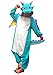 SAZAC Dragon Kigurumi - Onesie Jumpsuit Halloween Costume (Blue)