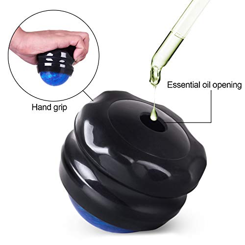 Manual Massage Roller Ball - Massager and Therapy Tool for Sore Muscles, Shoulders, Arms, Neck, Back, Feet, Body, Deep Tissue, Stiffness, Joint Pain, Stress Relief - Thumbnail 4