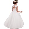 LZH Girls Party Dress Princess White Wedding Lace Jurken