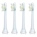 4pcs Standard Replacement Toothbrush Heads (4 Pcs) Hx6064 Fits for Sonicare Diamondclean Flexcare+ White