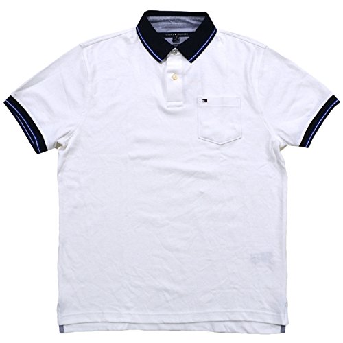 Tommy Hilfiger Mens Classic Fit Interlock Pocket Polo Shirt Tommy Hilfiger Mens Classic Fit Interlock Pocket Polo Shirt