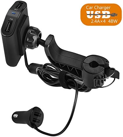 Dgtal USB Car Charger for Front Seats and Back seats, 4 USB Ports, 9.6A, 48W Output, Perfect for Family, Road Trip Essentials