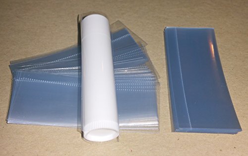 250 Clear Shrink Wrap Bands Sleeves for Lip Balm (Chapstick) Tubes - VERTICAL PERFORATION