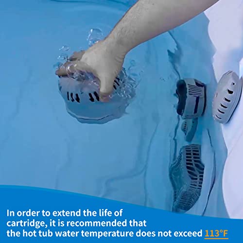 Type VI Hot Tub Filter and Spa Filter 90352E Replacement for Coleman Saluspa - Pool Filter Cartridges Compatible with Bestway Saluspa Intex Inflatable Hot Tub Pump, Replace 58323E 58324, 6 Pack