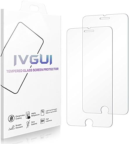 iPhone 7 Plus Screen Protector,IVGUI 0.33mm [2 Pack] [Scratch Proof] [Ultra Clear] [High Definition] [Easy to Install] Tempered Glass Screen Protection Film 5.5 inch