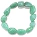 Zenergy Gems CHARGED Green Aventurine Crystal Bracelet Tumble Polished Stretchy (GAIN CREATIVITY, COURAGE, INDEPENDENCE, PROSPERITY - BALANCES EMOTIONS) [REIKI] (Freeform Nugget)