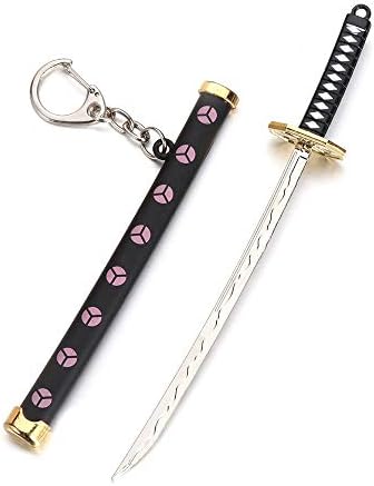 heropantee Anime Mini Japanese Samurai/Ninja Sword Keychain Black 15 cm
