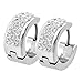 BodyJ4You Huggie Hoop Earring Pave Crystal Huggies Earrings 1-6 Pieces