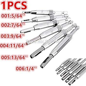 Generic 006 : 1pc Hex Handle Self Centering Hinge Drill Bit 6 Diffet Sizes Drilling Tools and Wholesale