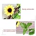 Sunflower Yellow Artificial Flower Sunflower Wreath Decorative Fake Flower Home Flower Decoration Creative Flower Vine Wedding Decoration Hawaiian Party Supplies Wall Flower Decoration（2PCS）
