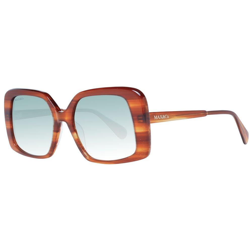 Max &Co Women's Wood Sunglasses, Shiny Light Brown, UK 44