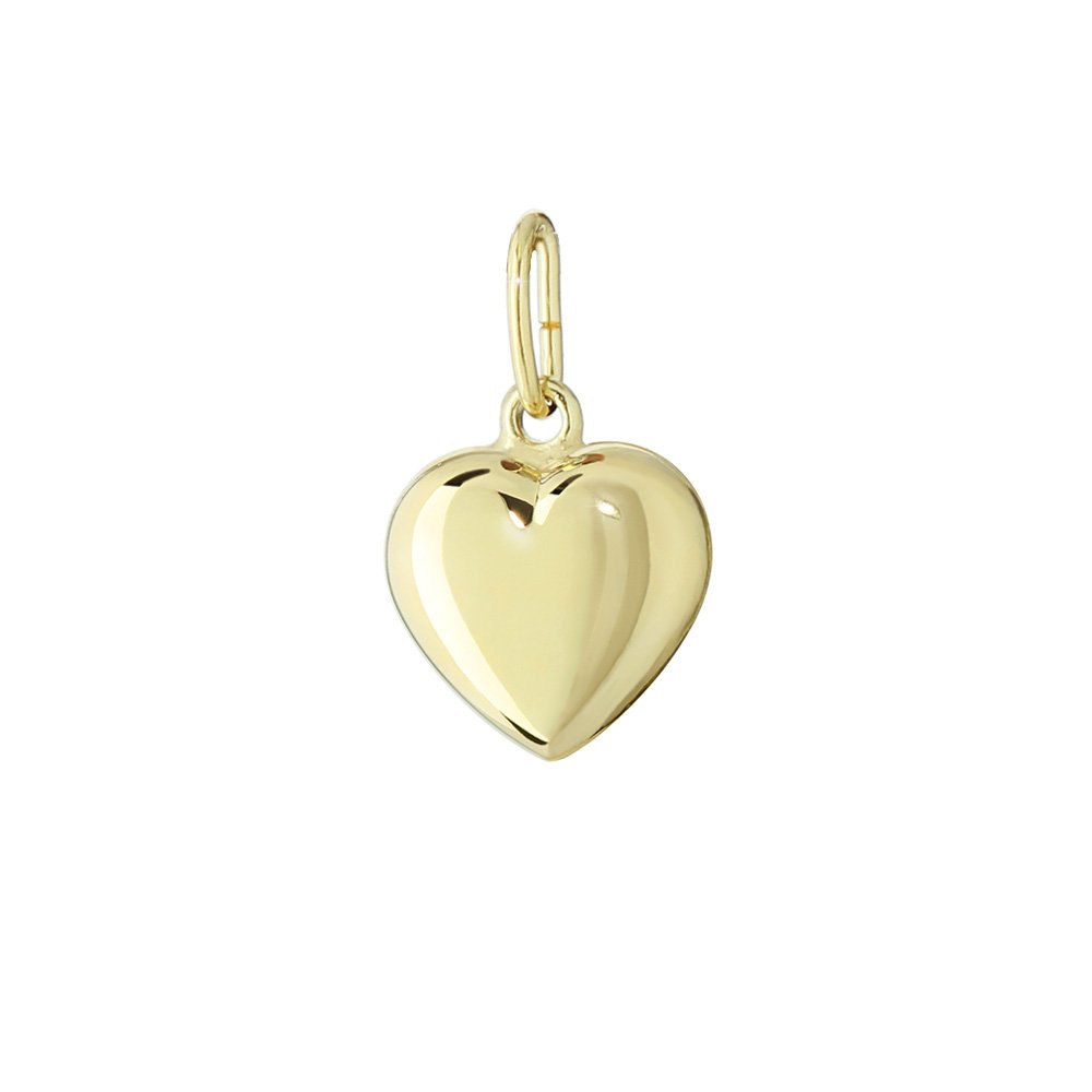 NKlaus gold alloy heart pendant chains high polished 8,6x8,3mm ladies girls 4758