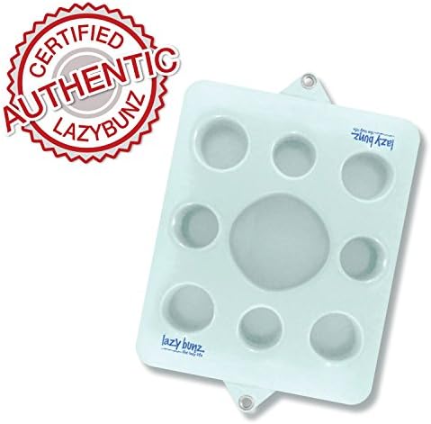 Lazy Bunz Floating Refreshment Drink Tray Perfect for Pools Sandbars Parties Bright White- By