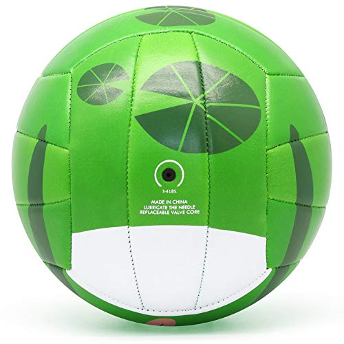 PP PICADOR Toddler Kid Volleyball Cute Cartoon Ball for Girls Boys Toy Gift with Pump(Frog, Size 3) - Thumbnail 3