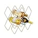 Fxin Gold Wine Rack,Wire Wine Rack,Gold Wine Rack Freestanding,Gold Wine Rack Shelf,Wine Rack Brass,Wine Racks Countertop,8 bottle Wine Holder,Wine Bottle Holder Gold,Perfect for Bar Wine Cellar Basem