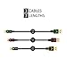 USB Type-C Cable 3.0 USB-A to Type-C in Assorted Lengths (3-Pack; 6.5ft, 3.3ft, 1ft) Braided & Gold-Plated Connectors Volutz Equilibrium+ Series (Color-Coded)