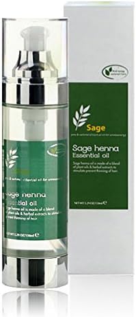 Sage Henna Essential Oil 150ml Well-being Therapy Effect / Glossy and Soft