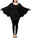 Pxmoda Women's Plus Size Batwing Sleeves Halloween T Shirt Blouse Tops Bat Costume