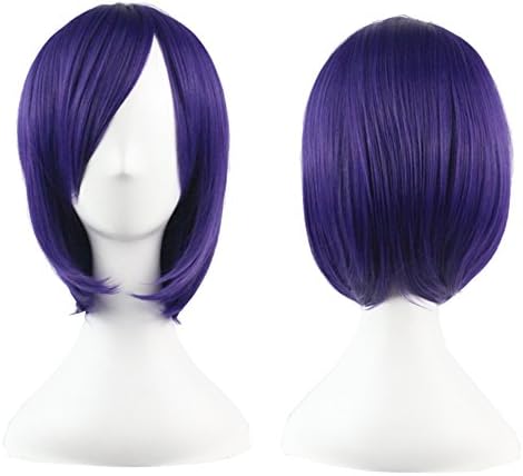 Crazy Cart (TM) Heat Friendly Short Straight Cosplay Party Bob Hair Wig (Short, Straight, Purple)