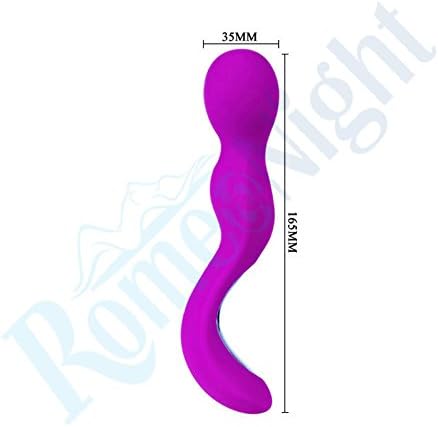 UltimaFio 5.9" USB Rechargeable 30 Function Silicone Waterproof Mini Body Wand Magic AV Wand sex Vibrator Massager for Women