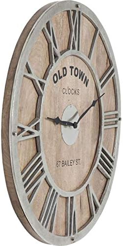 Wanduhr Old Town Wood 61 5 Cm Amazon De Kuche Haushalt