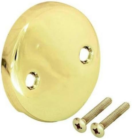 Partmaster Pro Overflow Plate, Polished Brass 58513