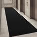 Ottomanson Ottohome Collection Solid Design Hallway Kitchen Runner Rug (Non-Slip) Rubber Backing Area Rug, 20" X 59", Black primary