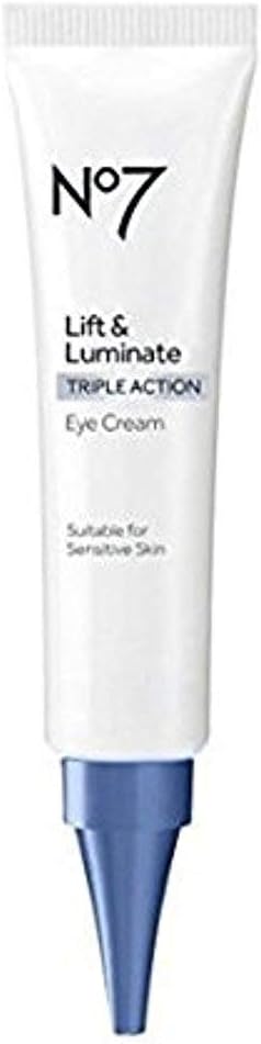 No7 Lift & Luminate Eye Cream 0.5 oz 15 ml AB Brand New
