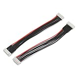 RuiLing 2pcs 15cm JST-XH 6S LiPo Balance Power Cable Connector 22AWG Extended Charging Wire Male Female Plug for RC Drone FPV Quadcopter Rechargeable Lipo Battery Charger DIY
