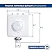 Hyperikon PIR Motion Sensor Attachment for HyperSelect High Bay Fixture, 360 Degree, 26ft Detection Range, 0.45W, 10-2000Lux, Wired Base, Time Settings, Adjustable Features, Commercial Grade Sensor