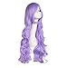 MapofBeauty 32 Inch 80 cm Light Purple Long Hair Curly Wavy Wig Cosplay Costume Wig