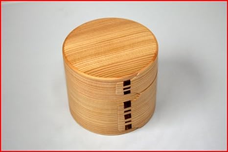Amazon 秋田杉 大館曲げわっぱ 二ツ重丸弁当箱 日本製 漆器 杉 保湿 天然木製 国産 天然木 女性 男性 弁当箱 オンライン通販