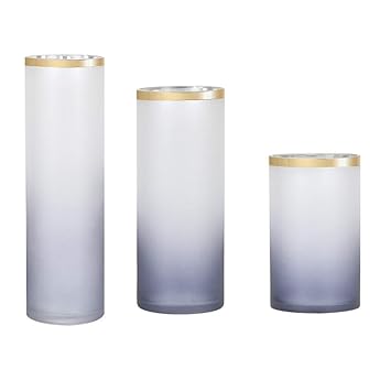 Amazon Com Jjxzm Set Of 3 Cylinder Vases Gradient Scrub Tall