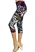 VIV Collection One Size Print Capri Leggings, Chromatic Splash