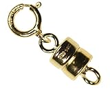 uGems Magnetic Clasp 4.5mm Gold Filled Converter for Necklaces Closed Loops Strong Tiny (Qty=1)