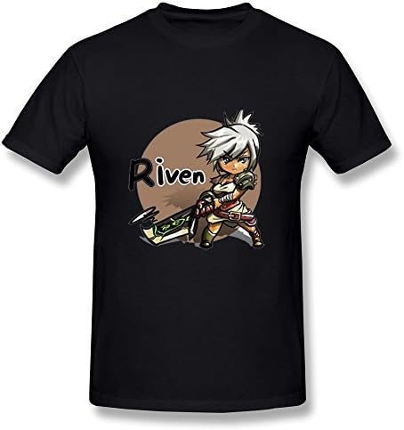 Van Men's League Of Legends Hero Blades Exile Riven T Shirts S Black
