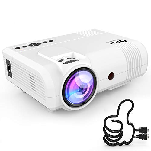 3800Lumens Portable Projector for Home Theater Entertainment, Full HD 1080P Supported Mini Projector HDMI AV USB Sound Bar Supported