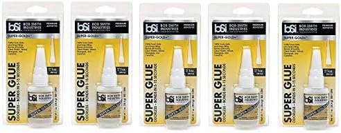 Bob Smith Industries BSI-139H Clear Super-Gold Odorless Foam Safe Super Glue, 1 oz. (Расk оf Fіvе)