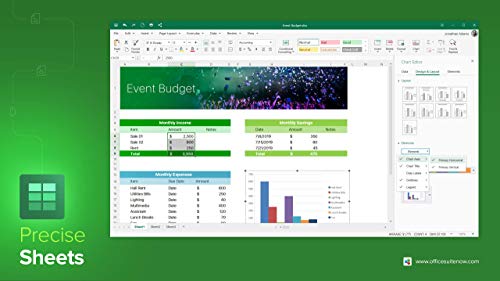 OfficeSuite Personal Compatible with Microsoft® Office Word Excel & PowerPoint® and Adobe PDF for PC Windows 10, 8.1, 8, 7 - 1-year license, 1 user