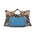 Shengxilu Women's Pu Leather Handbag Lady's Line Lattice Tote with Lock