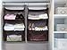 STORAGE MANIAC 2-Pack Luggage Suitcase Organizer, Portable Hanging Closet Shelves Organizer with Zipper