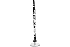 Black Clarinet Music Instrument Miniature Replica with Case - Size 6.25 in.