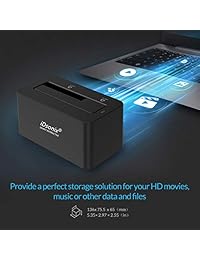 idsonix u3102 USB 3.0 2.0 SATA 1 bahía estación de acoplamiento para disco duro con 3,3 pies Cable USB 3.0 para HDD SSD   Negro