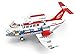 Sluban Concept Plane - 275 Pieces (Brand New in Original English Box) 100% LEGO Compatible - Educational Toy - Building Bricks (red and white medium size) Aviation Series M38-B0365