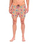 Men's Swim Short - The Party Palms Pattern Swim Trunk by Cabana Bro