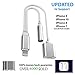 iPhone Splitter for 7 / 8 / 10 / X Adapter Cable By Tip-Top Home Goods 2 in 1 Lightning Charging Port 3.5mm Aux Headphone Jack iOS 11 for X / 8 / 7 and Plus Models