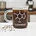 Thumbs Up UK Glass Chemistry Caffeine Mug, One Size (Pack of 1), Clear