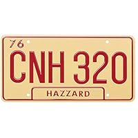 ASVP Shop Dukes of Hazzard - CNH 320-1969 Dodge Charger - General Lee - Metal Stamped Plate - Replica Prop - License Plate - Movie Prop