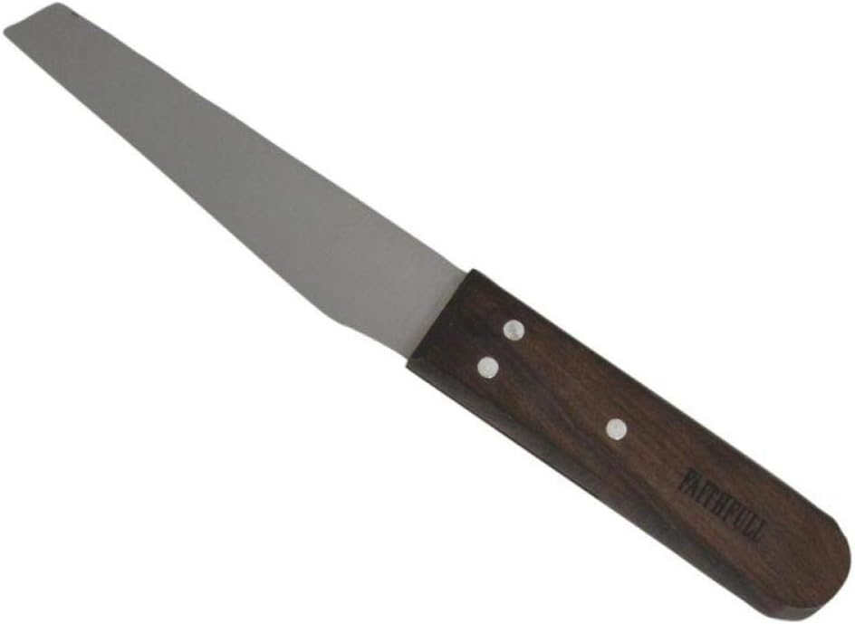 Faithfull FAIKSHOER Shoe / Leather Knife 112mm (4 3/8in) Stainless Steel Blade